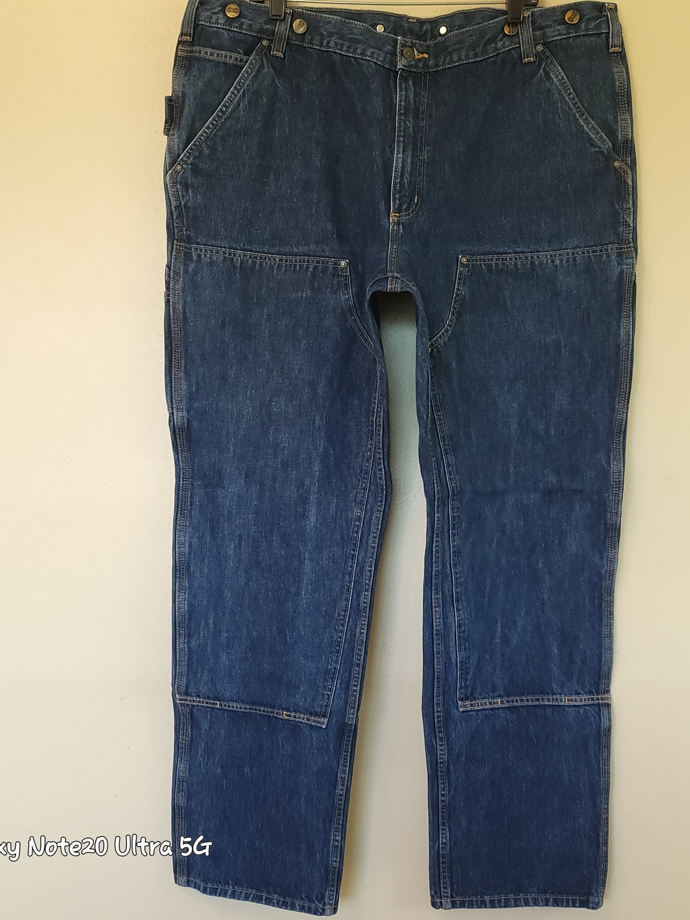 Carhartt BD3890-M Rugged Flex Double Front Denim Jeans 40x34 Excellent